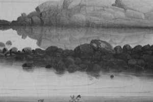 Brace's Rock, 1864 (inv. 37). Infrared image (detail)