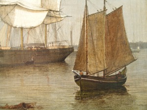 Boston Harbor, 1856 (inv. 203). Conservation photo