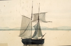 Castine Harbor and Town, 1851 (inv. 277). Detail