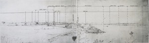 Across Gloucester Outer Harbor from Steepbank, n.d. (inv. 234). Key to buildings in drawing