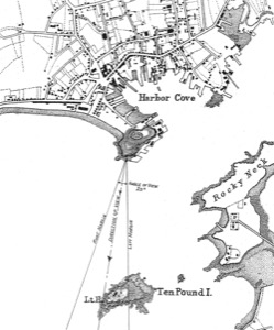Ten Pound Island in Gloucester Harbor, 1850s (inv. 105)