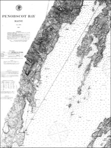 Camden Mountains from the South West, 1855 (inv. 170). Viewpoint chart showing Lane's location when making this image (overall view)