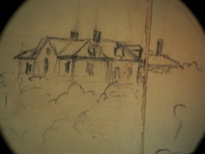 Field Beach and Fresh Water Cove, 1857 (inv. 110). Infrared detail