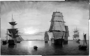 Boston Harbor, Sunset, 1850–55 (inv. 242). Infrared mosaic overall image