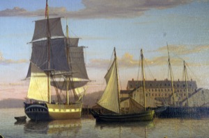 Gloucester Harbor at Dusk, c.1852 (inv. 563)