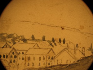 Gloucester from the Outer Harbor, 1852 (inv. 72). Gloucester from the Outer Harbor (magnified image)