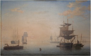 Harbor of Boston, with the City in the Distance, c.1846–47 (inv. 88). Harbor of Boston, with the City in the Distance (using specular reflected light)
