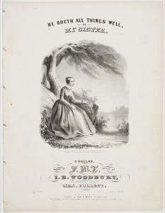 He Doeth All Things Well, 1847 (inv. 471). Second copy owned by AAS