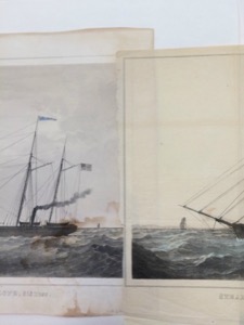 Steam demi bark Antelope, 615 tons, c.1855 (inv. 449). American Antiquarian Society (inv. 375 and inv. 740)
