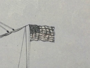 Steam demi bark Antelope, 615 tons, c.1855 (inv. 449). American Antiquarian Society (inv. 740) detail.