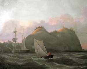 Off Owl's Head, Maine, 1852 (inv. 22). Off Owl's Head, Maine (detail)