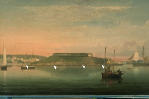 Watch House Point, 1860 (inv. 292). Microscope image showing pinpricks