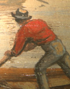 Harbor of Boston, with the City in the Distance, c.1846–47 (inv. 88). Harbor of Boston, with the City in the Distance (detail)