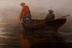Ships in Fog, Gloucester, Massachusetts, c.1860 (inv. 293). Ships in Fog, Gloucester, Massachusetts (detail)