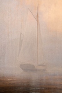 Ships in Fog, Gloucester, Massachusetts, c.1860 (inv. 293). Ships in Fog, Gloucester, Massachusetts (detail)