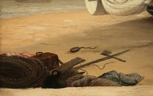 Phantom of Boston, c.1850s (inv. 574). Phantom of Boston (detail: objects on the beach)