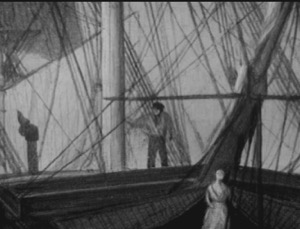 Boston Harbor, 1856 (inv. 203). Infrared image (detail of man on deck)
