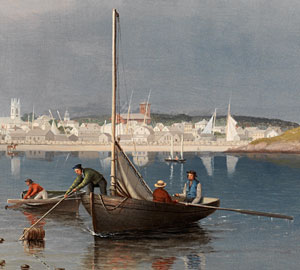Gloucester Harbor, 1852 (inv. 38). Gloucester Harbor (detail showing gill netting)
