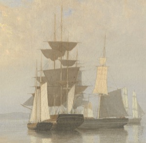 Study of Vessels, 1857 (inv. 7). Study of Vessels (detail of rafting of ships)