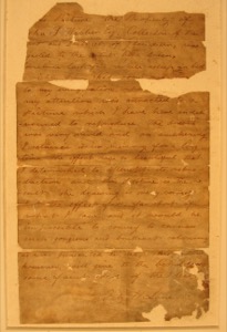 Dream Painting, 1862 (inv. 74). Tungsten light image of letter