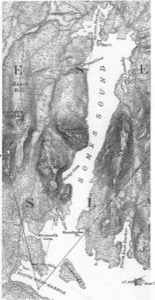 Southwest Harbor, Mount Desert, 1852 (inv. 184). Viewpoint chart