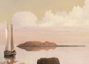 The Western Shore with Norman's Woe, 1862 (inv. 18). The Western Shore with Norman's Woe (detail of monument on Norman's Woe)