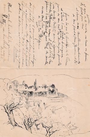 Philippe Smit 1932a, p. 2 & 3 with a sketch of the pastel (private archives, Paris).