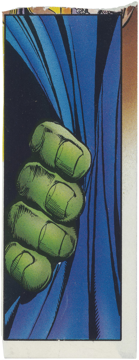 Comic book: David, Peter (writer), George Perez (artist), Tom Smith (colorist), Joe Rosen (letterer), and Bobby Chase (editor). <em>The Incredible Hulk <span>#1</span></em> (December 1992).