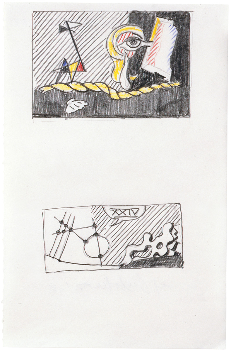Artwork: Figures with Rope and Surrealism (Studies), 1978 (RLCR 2716)