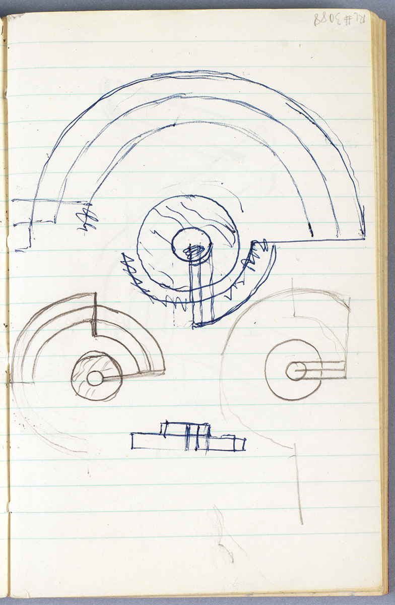 Artwork: Modern Sculpture with Velvet Rope (Studies), c. 1968 (RLCR 1014.22)