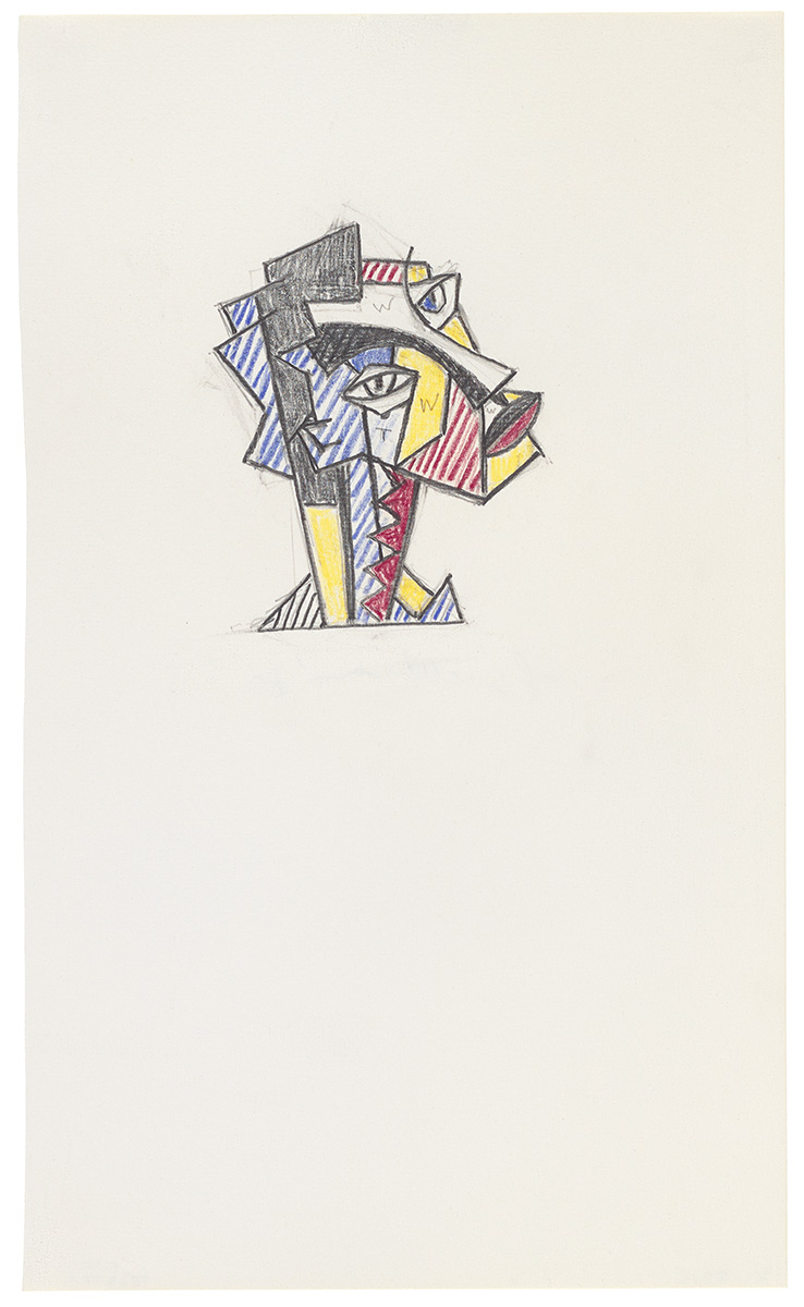 Artwork: Expressionist Head (Study), 1980 (RLCR 2904)