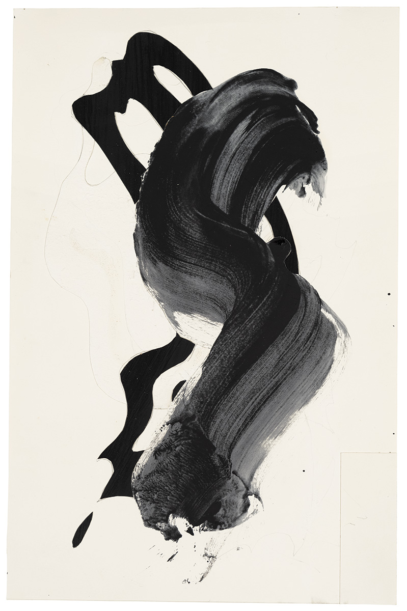 Artwork: Brushstrokes, Palladium Invitation (Study), 1985 (RLCR 3412)