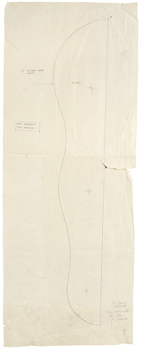 Artwork: Modern Sculpture with Glass Wave (Study), c. 1967 (RLCR 1467)