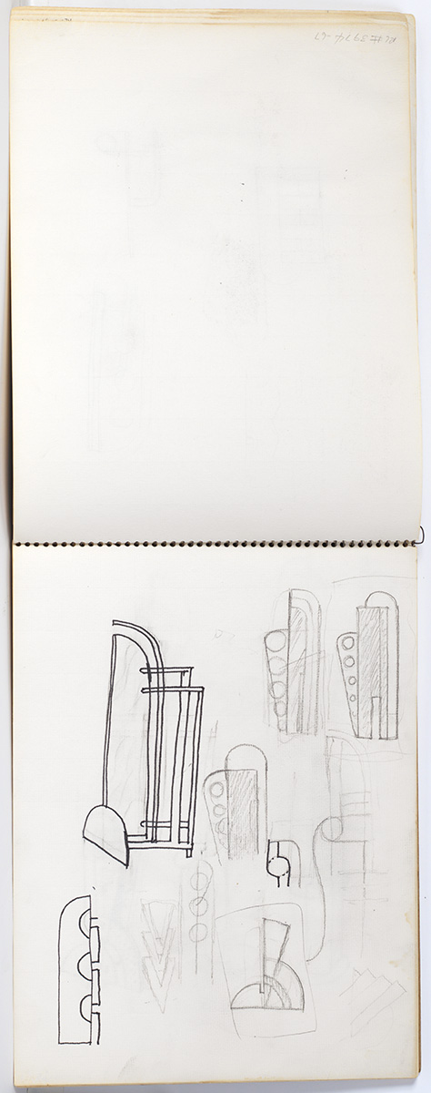 Artwork: Modern Sculpture with Apertures (Studies), 1967 (RLCR 1502.6)