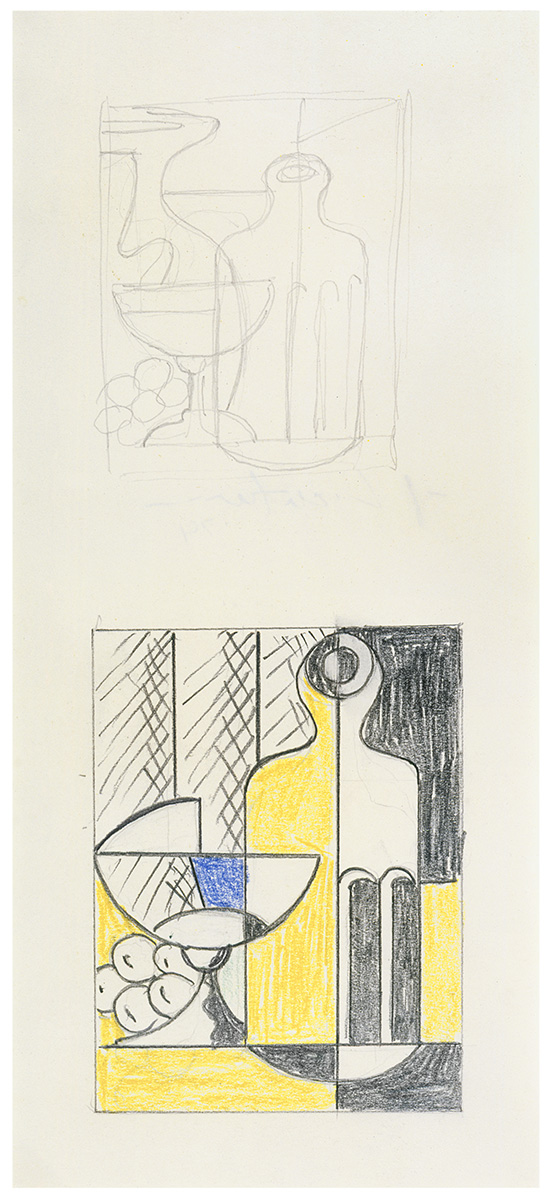 Artwork: Purist Painting in Yellows (Study), 1974 (RLCR 2301)  Image of full sheet not available