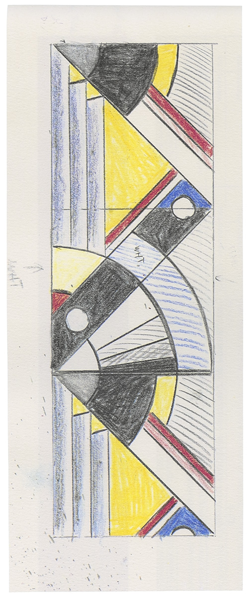 Artwork: Big Modern Painting for Expo '67 (Study), c. 1967 (RLCR 1303) Photo: Bianchini 1970, no. 67-2 p. 173