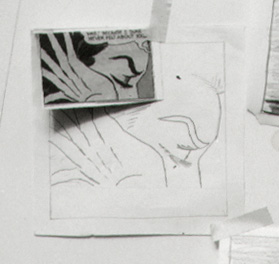 Artwork: Girl (Study), c. 1963–64 (RLCR 813) Photo: Ugo Mulas &copy; Ugo Mulas Heirs. All rights reserved. Courtesy RLF Archives Detail of archival image