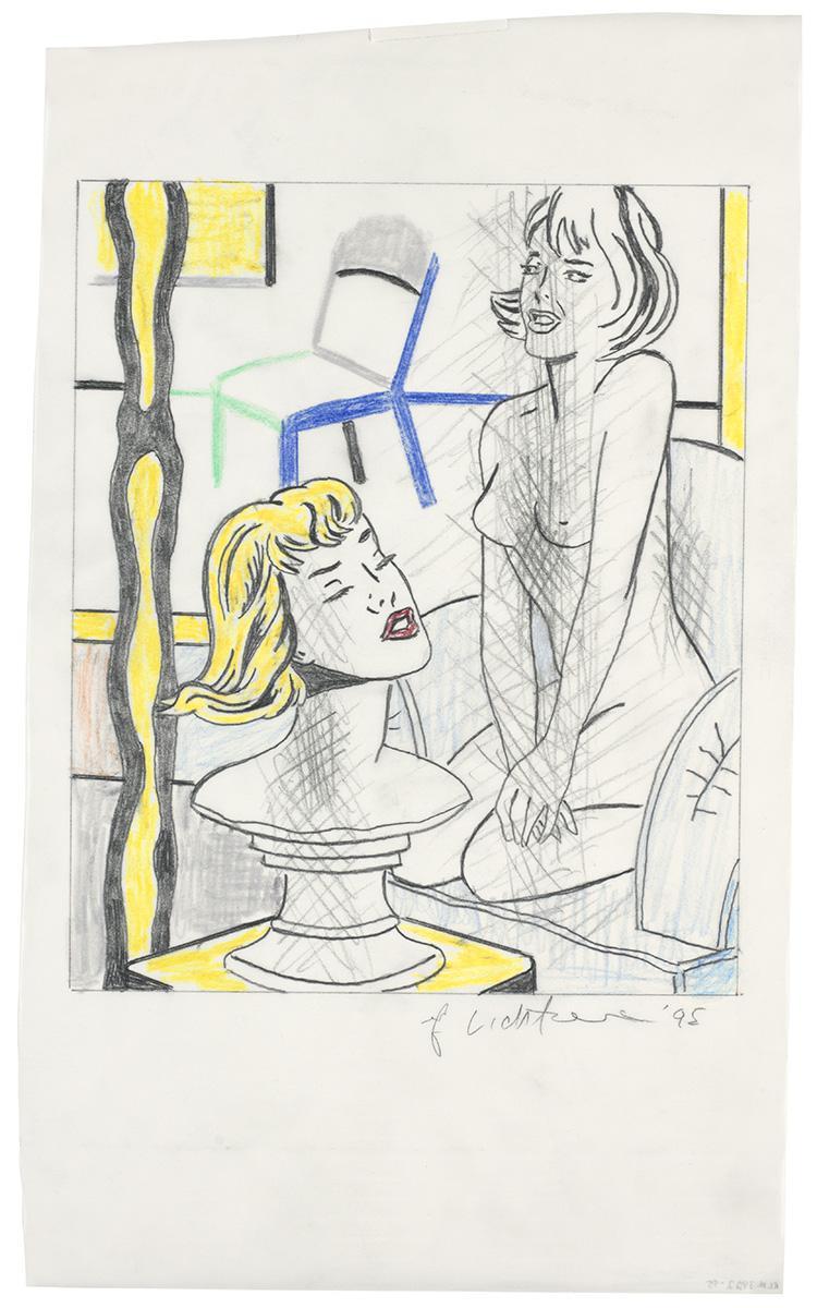 Artwork: Nude with Bust (Study), 1995 (RLCR 4406)