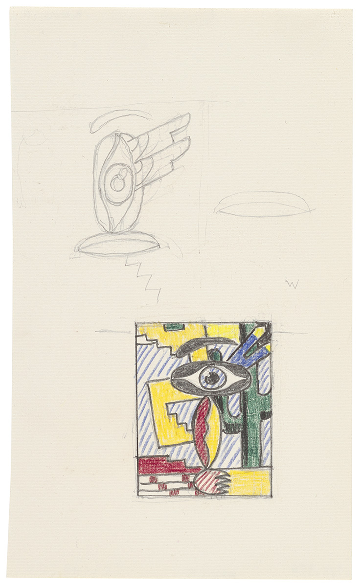 Artwork: American Indian Theme III (Studies), 1979 (RLCR 2792)