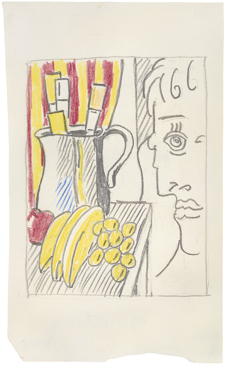 Artwork: Still Life with Picasso (Study), c. 1973 (RLCR 2210)
