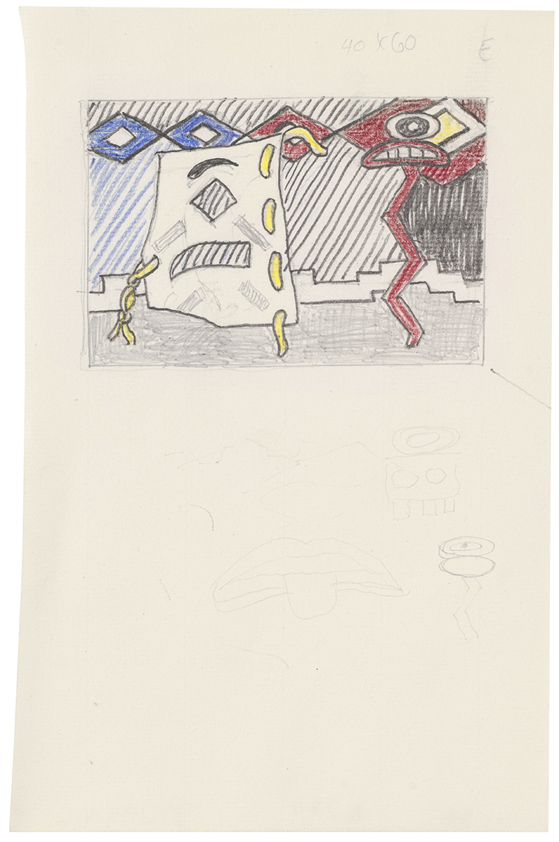 Artwork: American Indian Theme V (Study), 1979 (RLCR 2795)