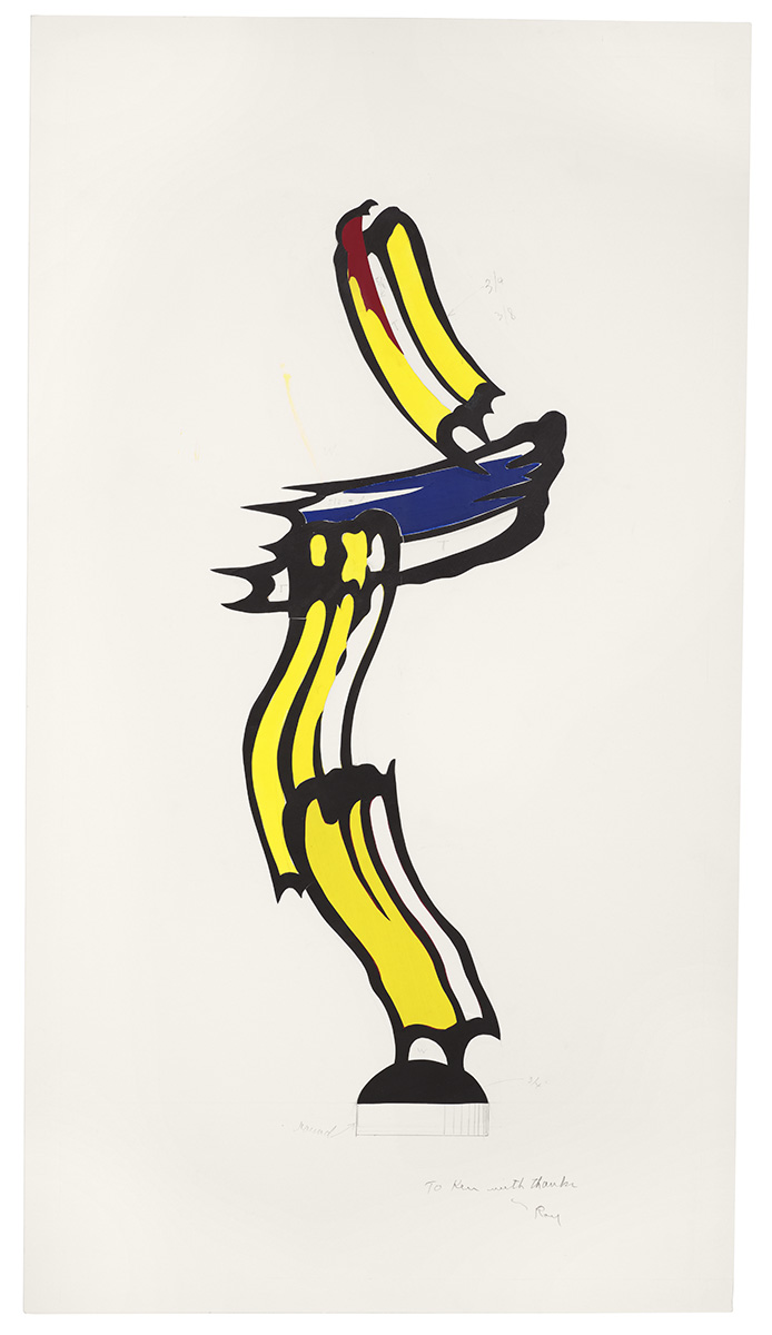 Artwork: Brushstrokes in Flight (Study), 1982 (RLCR 3110)