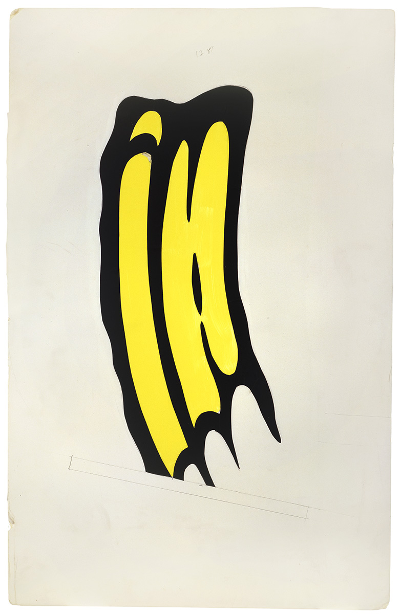Artwork: Five Brushstrokes (Study), 1983 (RLCR 3203)