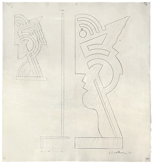Artwork: Untitled Head I (Studies), 1969 (RLCR 1804) Photo: Courtesy Galerie 1900-2000