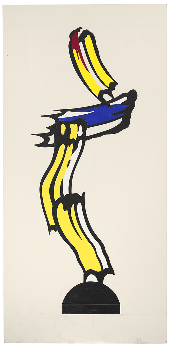 Artwork: Brushstrokes in Flight (Study), 1982 (RLCR 3108)