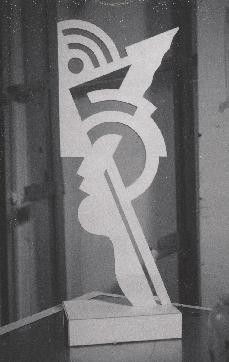 Artwork: Untitled Head I (Prototype), 1969 (RLCR 4762) Photo: Courtesy RLF Archives Detail of archival image