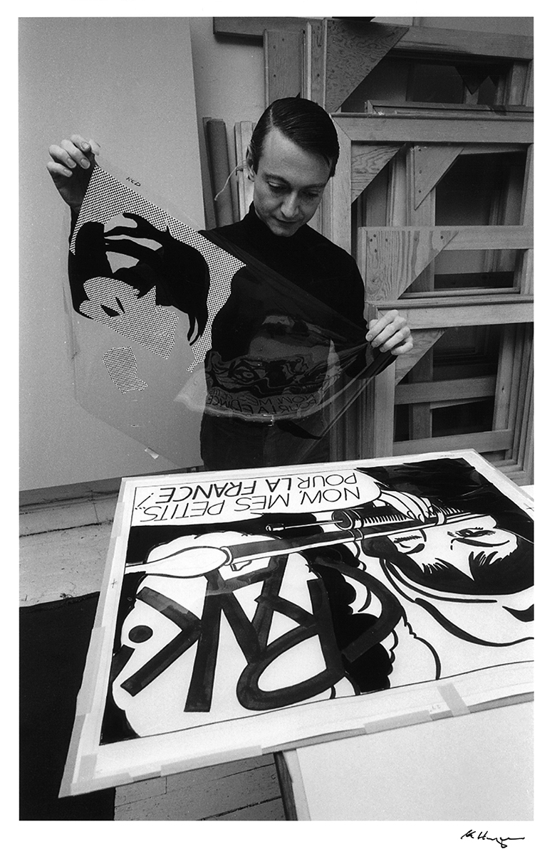 Artwork: Crak! (Color Separation), c. 1963 (RLCR 757) Photo: Ken Heyman, courtesy RLF Archives Black-and-white archival image