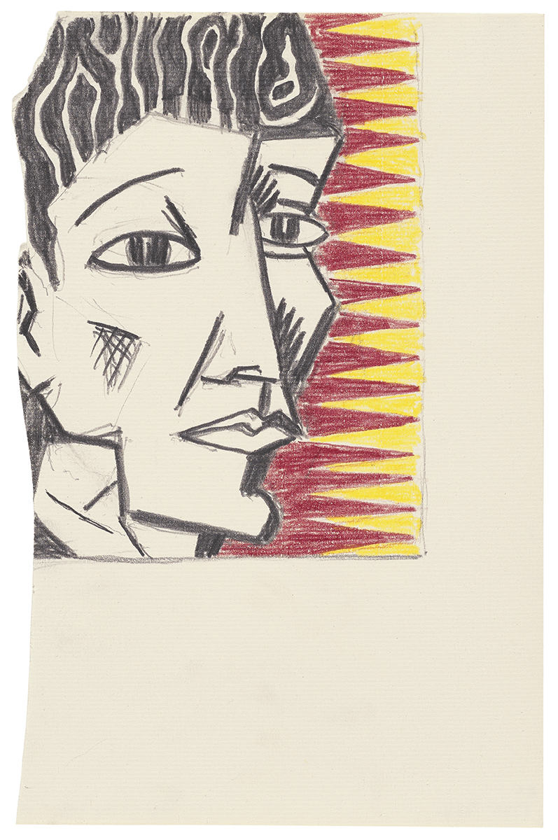 Artwork: Expressionist Head (Study), 1980 (RLCR 2902)