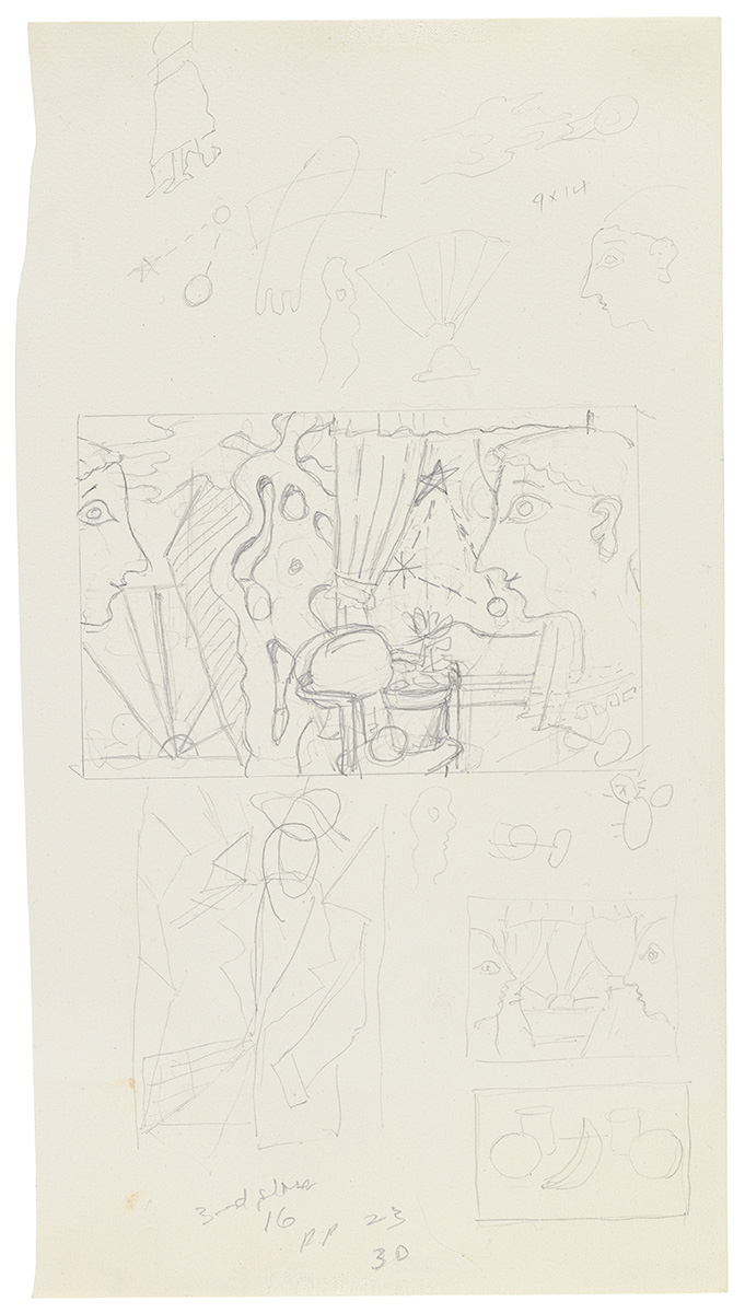 Artwork: Cosmology and Surrealism (Studies), 1978 (RLCR 2701)