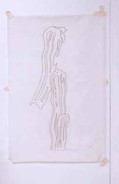 Artwork: Five Brushstrokes (Study), c. 1984 (RLCR 3292) Photo: Courtesy RLF Archives Detail of archival image
